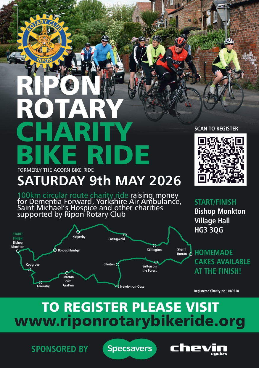 Ripon Rotary Charity Bike Ride - Dementia Forward, North Yorkshire's ...